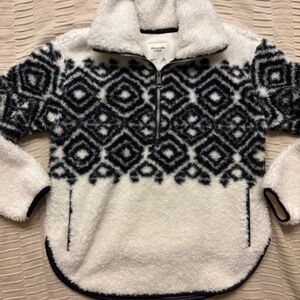 Abercrombie & Fitch Fleece Quarter Zip Jacket